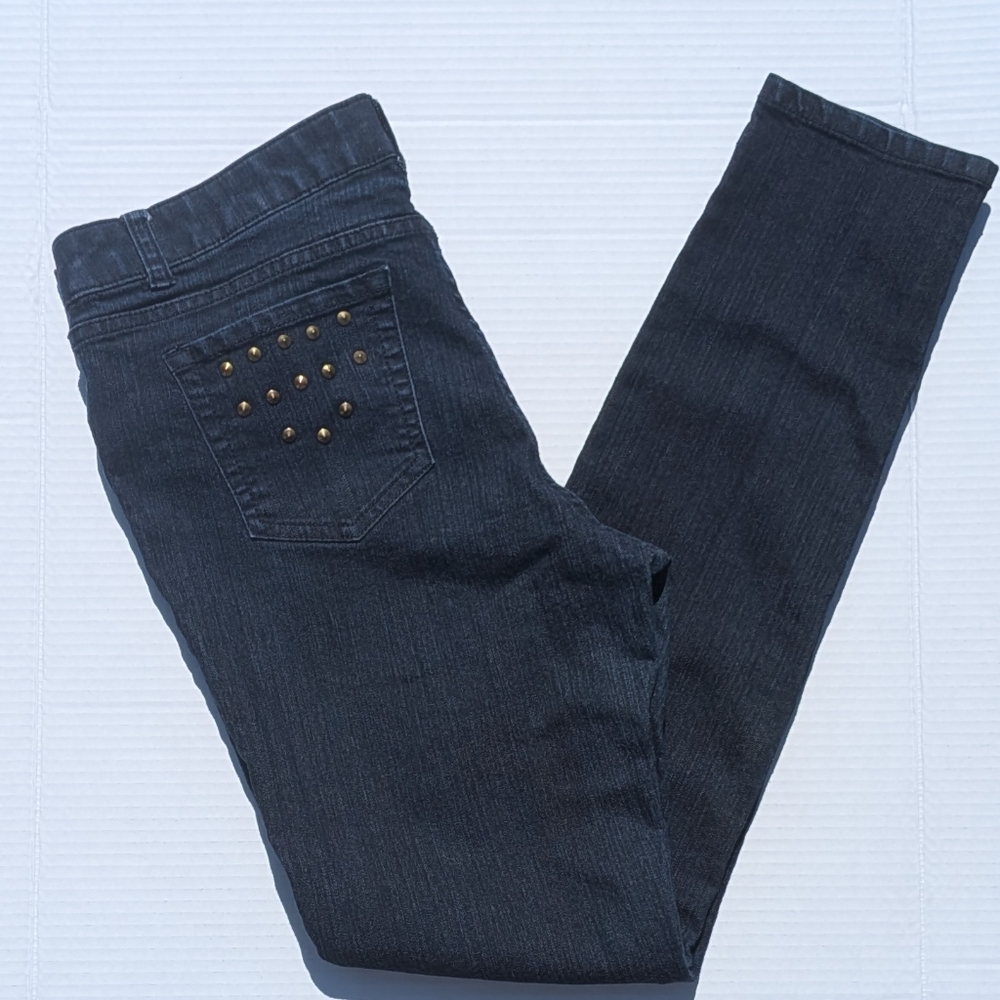 Sofia by Sofia Vergara Studded Skinny Jeans Size 10